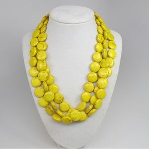 Yellow Turquoise Necklace
